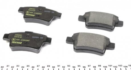 Гальмівні колодки дискові (TMD) TEXTAR 2454001 (фото 1)