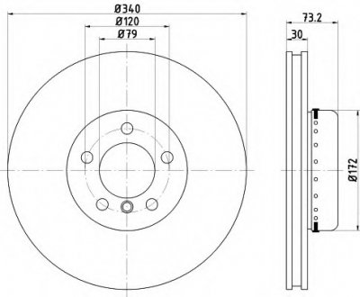 Гальмівний диск (TMD) TEXTAR 92264925 (фото 1)