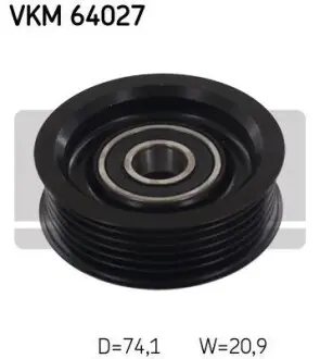 Ролик обводной SKF VKM 64027