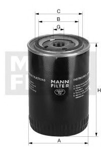 Масляный фильтр MANN (Манн) W 719/4 (фото 1)