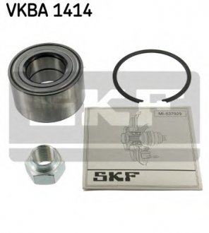 Підшипник ступиці, комплект FIAT/LANCIA Duna/Uno/Delta Prisma "F "1,0/2,0L "79-00 SKF VKBA 1414