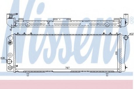 Радіатор JP CHER(84-)4.0 i(+)[OE 52003693] NISSENS 60986