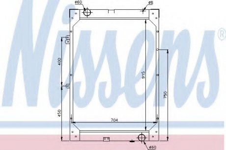 Радиатор системы охлаждения NISSENS 62871