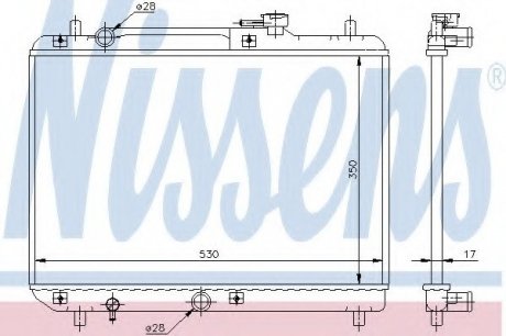 Радиатор системы охлаждения NISSENS 64177