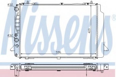 Радиатор системы охлаждения NISSENS 60466A