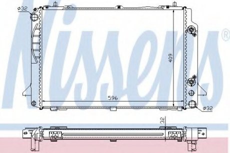 Радиатор системы охлаждения NISSENS 60469A