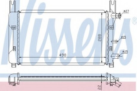 Радіатор охолодження NISSENS 62121A