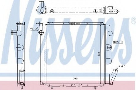 Радиатор системы охлаждения NISSENS 63934A