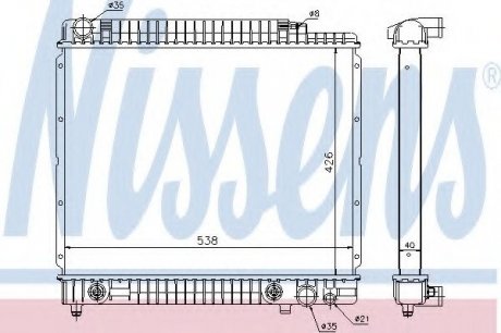 Радіатор NISSENS 62724A