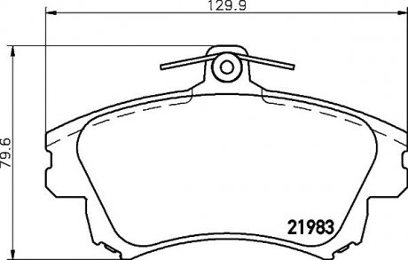 Гальмівні колодки дискові (TMD) TEXTAR 2198302