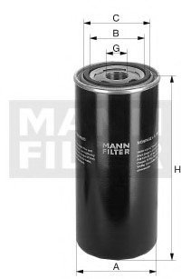 Масляный фильтр гидравлической системы MANN (Манн) WD 920 (фото 1)