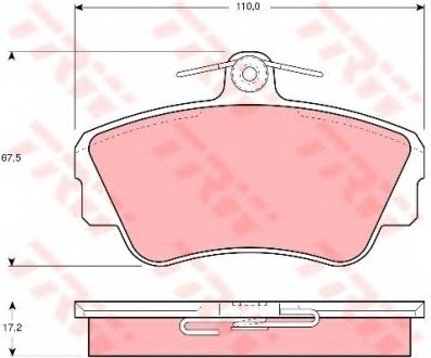 Гальмівні колодки, дискові TRW TRW GDB812