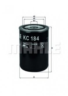 Топливный фильтр MAHLE\KNECHT KC 184 (фото 1)