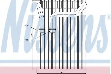 Испаритель NISSENS 92237