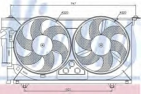 Вентилятор NISSENS 85084