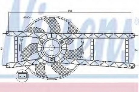 Вентилятор NISSENS 85145