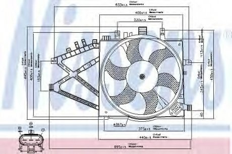 Вентилятор радіатора NISSENS 85190 (фото 1)