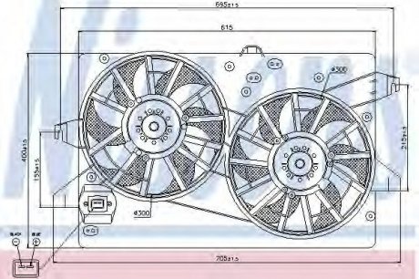 Вентилятор NISSENS 85228