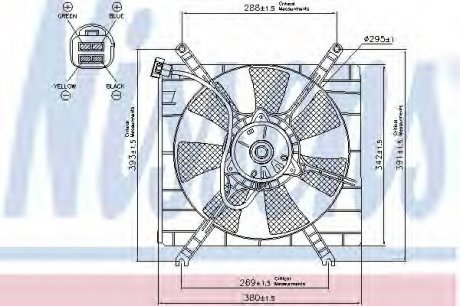 Вентилятор радіатора NISSENS 85414