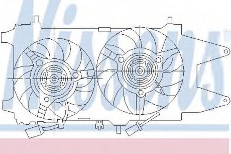 Вентилятор радіатора NISSENS 85481