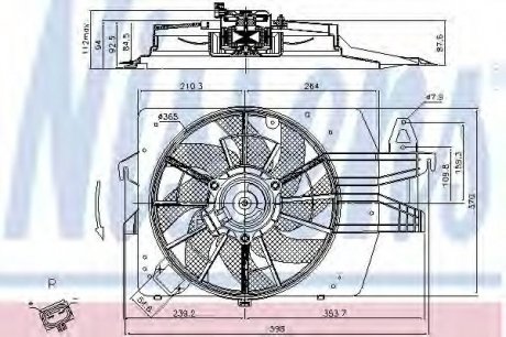 Вентилятор NISSENS 85537