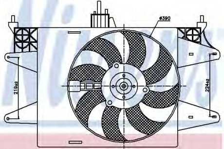 Вентилятор охолодження двигуна NISSENS 85572 (фото 1)