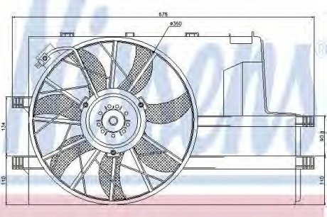 Вентилятор радіатора NISSENS 85604