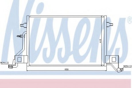 Радіатор кондиціонера NISSENS 940002