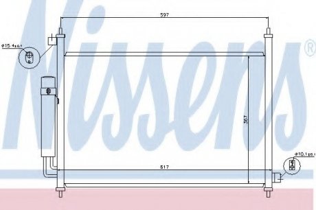 Радиатор кондиционера NISSENS 940064