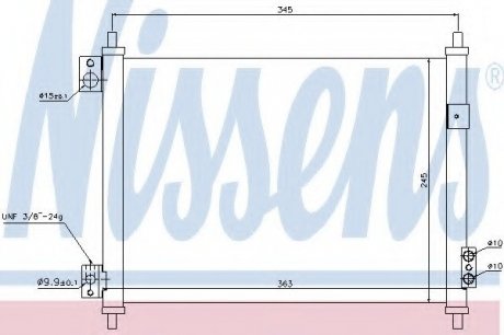 Радиатор кондиционера NISSENS 940078 (фото 1)