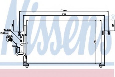 Радиатор кондиционера NISSENS 94037