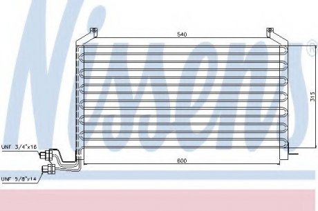 Радіатор кондиціонера NISSENS 94088 (фото 1)
