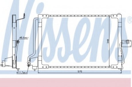 Радиатор кондиционера NISSENS 94117