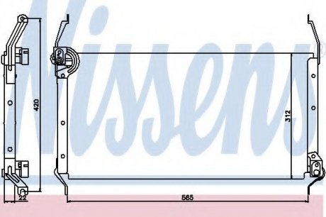 Радиатор кондиционера NISSENS 94195 (фото 1)