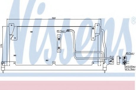 Радіатор кондиціонера NISSENS 94228