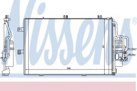 Радиатор кондиционера NISSENS 94546