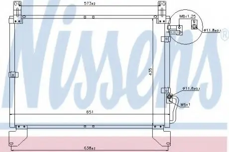 Радіатор кондиціонера NISSENS 94642