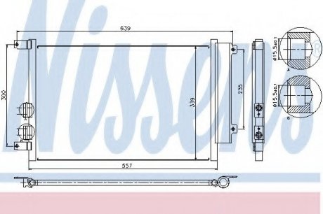 Радиатор кондиционера NISSENS 94744