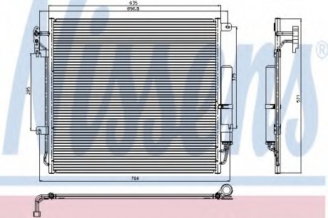 Радиатор кондиционера NISSENS 94839 (фото 1)