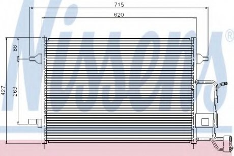 Радіатор кондиціонера NISSENS 94922