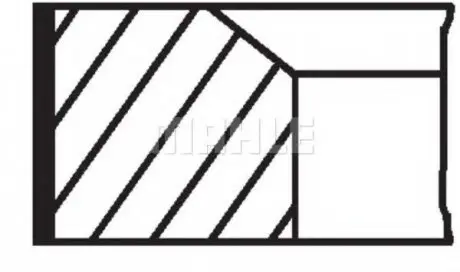 Кільця поршневі MAHLE MAHLE\KNECHT 001 40 N2 (фото 1)