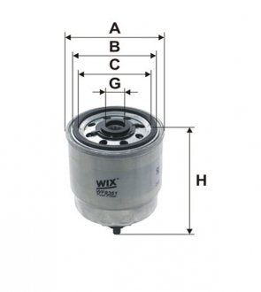 Топливный фильтр FILTERS WIX WF8361