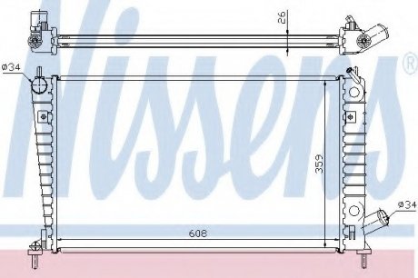 Радіатор NISSENS 68000A