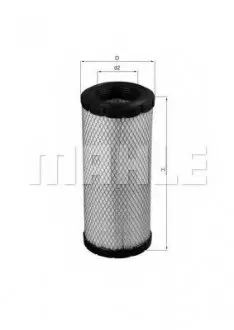 Воздушный фильтр MAHLE MAHLE\KNECHT LX 1241