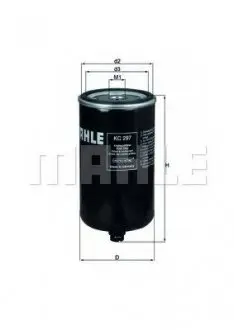 Топливный фильтр MAHLE MAHLE\KNECHT KC 297