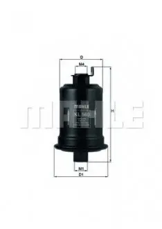 Топливный фильтр MAHLE MAHLE\KNECHT KL 560