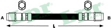 Тормозной шланг LPR 6T46743 (фото 1)