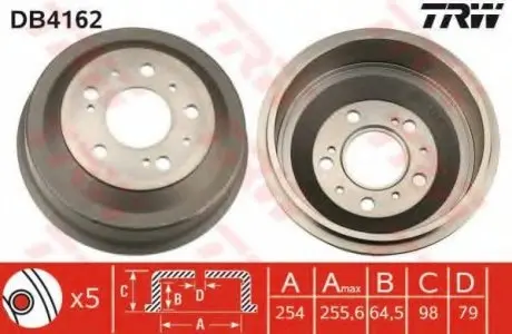 Гальмівний барабан TRW TRW DB4162