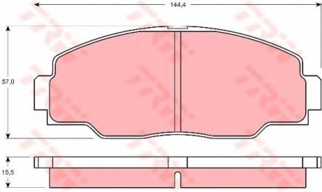 Тормозные колодки TRW TRW GDB1042