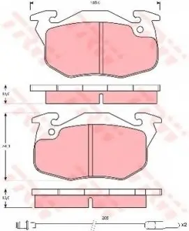 Тормозные колодки TRW TRW GDB1079